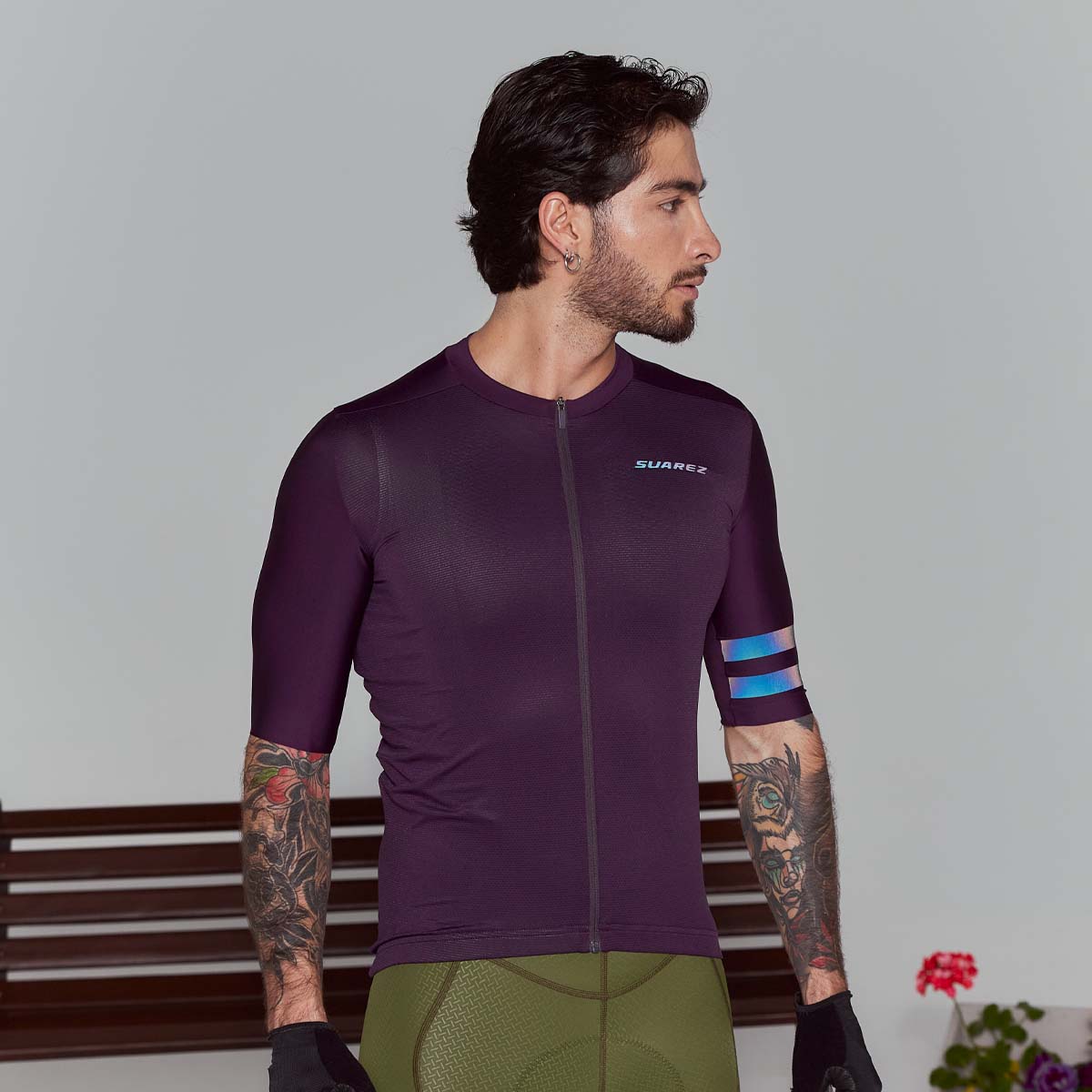 CAMISETA M/C COLOR SOLID GRAPE